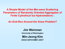 Mm-wave Scattering Properties of Randomly Oriented Ice