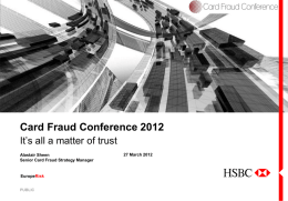 Card Fraud Conference 2012