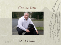 Canine Law - The Home for Dog Owners and Those Working