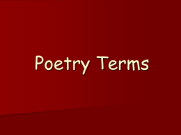 Literary Terms Teaching Powerpoint