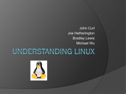 Understanding Linux - Salisbury University