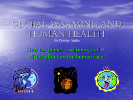 Global Warming and Human Health