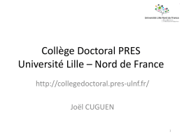 THE ORGANISATION OF DOCTORAL PROGRAMMES IN FRANCE …