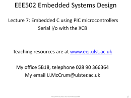 EEE305 Microcontroller Systems