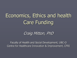 Introduction to Health Economics (2)