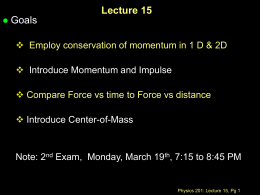 Physics 207: Lecture 2 Notes