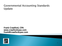 Accounting and Auditing Issues Affecting Oklahoma Local