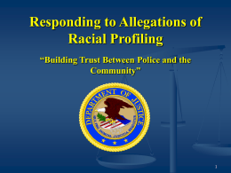 CRS Racial Profiling Training