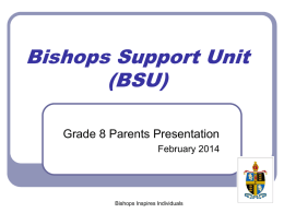 BSU (Powerpoint) - Bishops