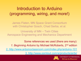 Introduction to Arduino (programming, wiring, and more!)