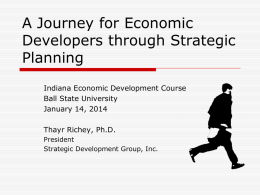 Strategic Planning for Economic Development