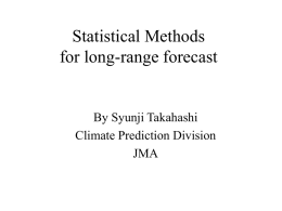 Statistical Method for long