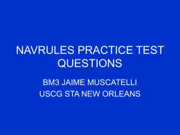NAVRULES TEST PRACTICE QUESTIONS
