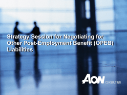 Funding Other Post-Employment Benefit (OPEB) Liabilities