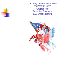 U.S. Navy Uniform Regulations Chapter Two Grooming Standards