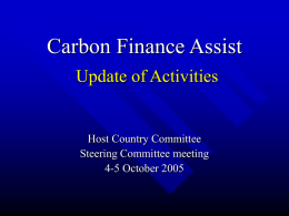 CF Assist - Carbon finance