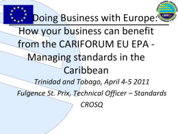 CARICOM Regional Organisation for Standards and Quality