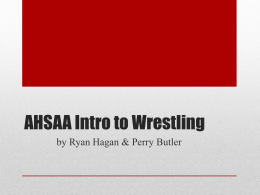 AHSAA Intro to Wrestling