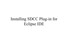 Installing SDCC Plug