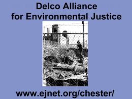 Environmental Injustice in Delaware County, PA
