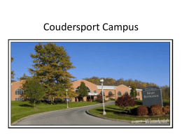 Coudersport Campus - paportal.lhup.edu