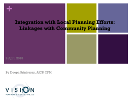 Plan Integration Integrating hazard mitigation into local