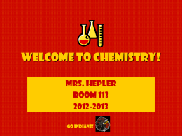 Welcome to Chemistry! - Millersburg Area School District