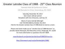 Greater Latrobe Class of 1988 25th Class Reunion