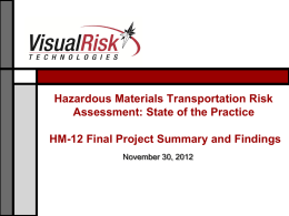 HM-12 Final Project Summary and Findings
