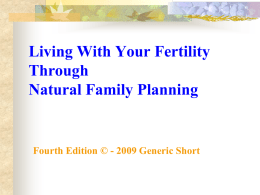Natural Family Planning - Catholic Medical Association