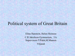 Political system of Great Britain