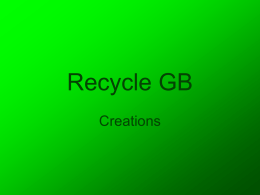 Recycle GB - Macmillan Academy