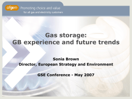 The GB gas storage experience and future trends