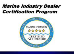 Dealer Certification