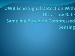 UWB Echo Signal Detection With Ultra