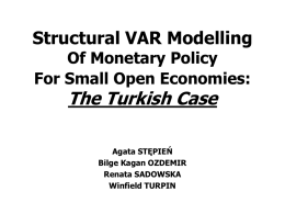 Structural VAR Modelling Of Monetary Policy For Small Open