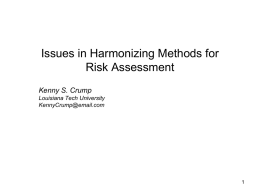 Slide 1 - Alliance for Risk Assessment