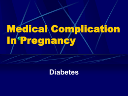 Medical Complication In Pregnancy