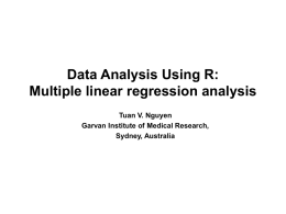 Data Analysis Using R: Introduction to the R language
