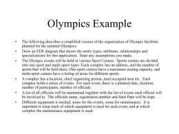 Olympics Example - Bilkent University
