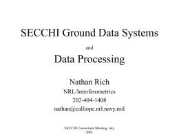 SECCHI Ground Data Systems