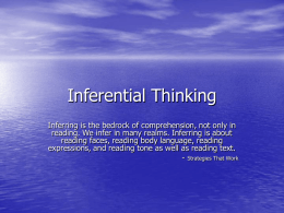 Inferential Thinking