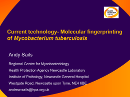 Current technology- Molecular fingerprinting of