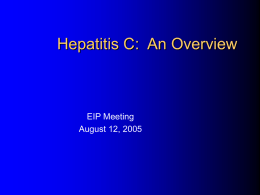 Hepatitis C: An Overview