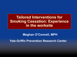 Tailored Interventions for Smoking Cessation