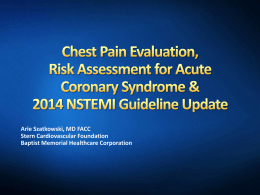 Chest Pain Evaluation and Risk Assessment