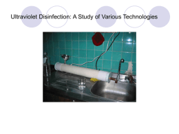 Ultraviolet Disinfection Technology