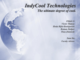 IndyCool Technologies: - Biomedical Engineering