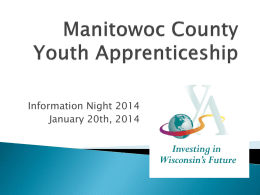 Manitowoc County Youth Apprenticeship