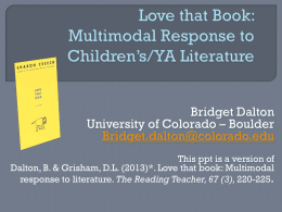 Love that Book: Multimedia Responses to Children’s/YA